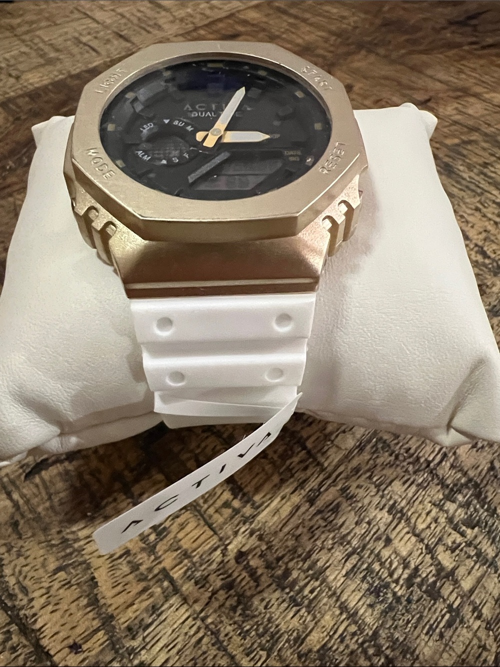Activa Unisex Recon X Invicta Digital Watch - White Strap & Gold Bezel - Picture 2 of 7
